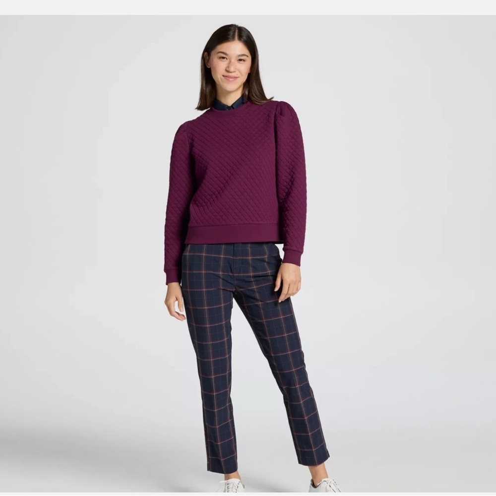Walter Hagen Women's Clubhouse Traditional Plaid Ankle Golf Pants Size 2  $78